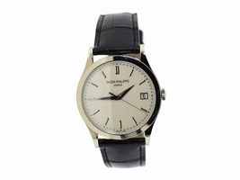 Patek Philippe Calatrava 5296G-010 18K White Gold & Leather Automatic 38mm Mens Patek Philippe