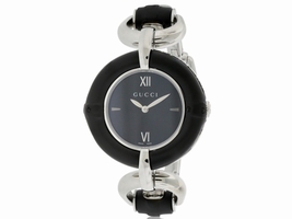 Gucci Bamboo YA132405 Stainless Steel Black Dial Quartz 35mm Womens Gucci