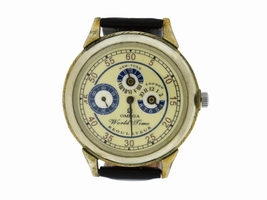 Omega World Time Regulateur Leather 49mm Mens Omega