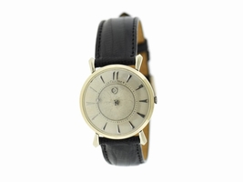 LeCoultre 14K White Gold & Leather Vintage 32mm Unisex LeCoultre