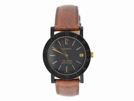 Bulgari Las Vegas Carbon & Leather Automatic 34mm Unisex Bulgari