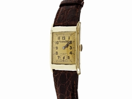 IWC Zentra 14K Yellow Gold & Leather 22mm Womens 1930 IWC
