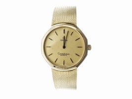 Omega Constellation 14K Yellow Gold Quartz 33mm Unisex