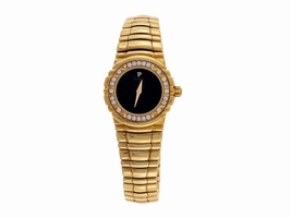 Piaget 18K Yellow Gold with Black Dial 24.6mm Womens