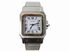 Cartier Santos Stainless Steel & 18K Yellow Gold Automatic 28.2mm Unisex Cartier