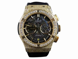 Hublot Classic Fusion Pele 18K Yellow Gold With 10.5 Ct Diamond 45mm Hublot