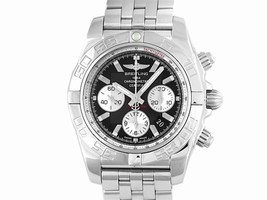 Breitling Chronomat AB 0110 Stainless Steel Black Dial Automatic 44mm Mens Breitling