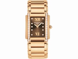 Patek Philippe 4910/11R-010 18K Rose Gold with Diamond 25mm Womens Patek Philippe
