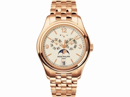 Patek Philippe 5146/1R-001 18K Rose Gold with Cream Dial 39mm Mens Patek Phillipe