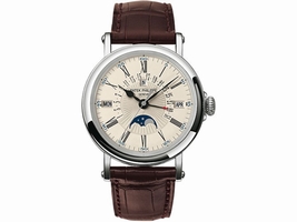 Patek Philippe 5159g 18K White Gold & Leather 38mm Mens Patek Philippe