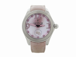 Corum Bubble 295.100.20/0088 PN36 Stainless Steel Pink Mother Of Pearl Automatic 42mm Womens Corum