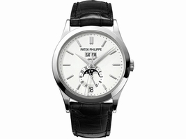 Patek Philippe 18K White Gold with Silvery Opaline Dial 38mm Mens Patek Phillipe