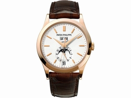 Patek Philippe 18K Rose Gold / Leather Automatic 38mm Mens Patek Phillipe