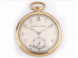 Longines 18K White & Yellow Gold 45mm Mens Pocket Chain