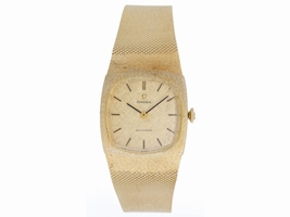 Omega 14K Yellow Gold Automatic 32mm Mens Vintage Dress Omega