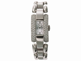 Chopard La Strada 416547-1001 18K White Gold Diamond 18mm Womens Chopard