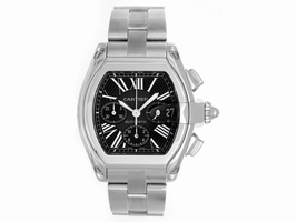 Cartier Roadster W62020X6 Stainless Steel Black Dial Automatic 43mm Men's Cartier