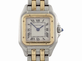 Cartier Panthere 1120 Two Tone Stainless Steel and 18K Yellow Gold Quartz 21mm Womens Cartier