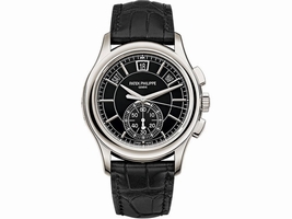 Patek Philippe Complications 5905P-010 Black Dial Perpetual Calendar Platinum 42mm Mens