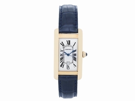 Cartier Tank Americaine W2603156 18K Yellow Gold 41mm Mens Cartier
