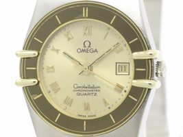 Omega Constellation 18K Yellow Gold & Stainless Steel 26mm Womens |