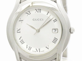Gucci 5500M Stainless Steel with Silver Dial Quartz 35mm Mens Gucci