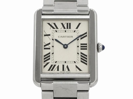 Cartier Tank Solo W5200014 Stainless Steel Quartz 34.8mm Mens Cartier