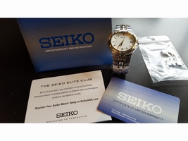 Seiko Stainless Steel Quartz 40mm Mens Seiko