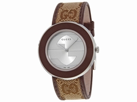 Gucci U-Play Stainless Steel & Leather 35mm Gucci