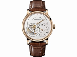 A. Lange and Sohne Richard Lange Tourbillon 760.032 18K Rose Gold / Leather 41.9mm Mens A. Lange and Sohne