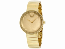 Movado Edge 3680014 Yellow Gold PVD-Stainless Steel Quartz 34mm Womens Movado