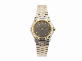 Ebel Wave Two Tone 18K Yellow Gold & Stainless Steel 24mm Womens Ebel