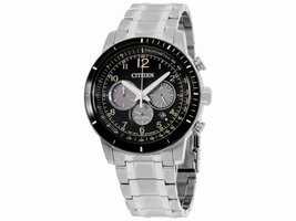 Citizen Brycen CA435858E Stainless Steel Black Dial 44mm Men's Citizen