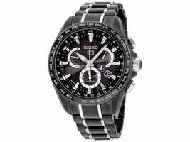 Seiko Astron SSE065 Limited Edition Black Coated Stainless Steel 45mm Mens Seiko