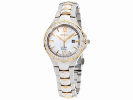 Seiko Coutura SUT240 Two Tone Stainless Steel with Mother of Pearl Dial 29mm Womens Seiko