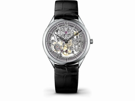 Vacheron Constantin Metiers d'Art 82020000G-9926 18K White Gold & Leather with Skeleton Dial 40mm Mens Vacheron Constantin