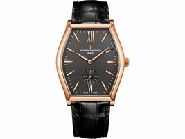Vacheron Constantin Malte 82230/000R-9716 18K Rose Gold & Leather with Grey Dial 36.7mm Mens Vacheron Constantin