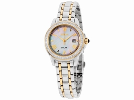 Seiko Le Grand Sport SUT170 Two Tone Stainless Steel with Mother of Pearl Dial 28mm Womens Seiko