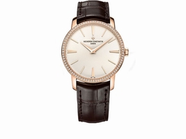Vacheron Constantin Traditionnelle 82573/000R-9815 18K Rose Gold with Silver Dial 38mm Mens Vacheron Constantin