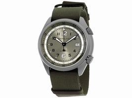 Hamilton Khaki Aviation H80405865 Aluminum Green Dial Nylon Strap 41mm Mens Hamilton