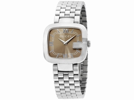 Gucci G-Gucci YA125413 Brown Dial Stainless Steel 32mm Womens Gucci