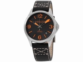 Hamilton Khaki Aviation H76235731 Stainless Steel Black Dial Leather Strap 38mm Mens Hamilton