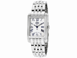 Oris Rectangular 56176564071MB Silver Dial Stainless Steel 25mm Womens Oris