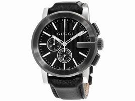 Gucci G-Chrono YA101205 Stainless Steel & Leather Quartz 47mm Mens Gucci