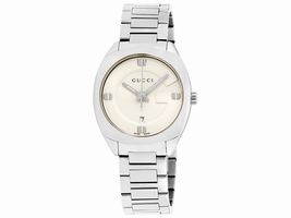 Gucci GG2570 White Dial Stainless Steel 29mm Womens Gucci