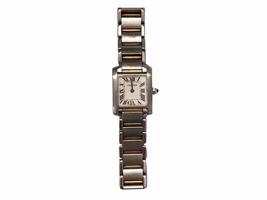 Cartier Tank Francaise W2TA0003 Stainless Steel & 18K Yellow Gold 25mm Womens Cartier