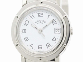 Hermes Clipper Stainless Steel Quartz Womens Hermes