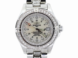 Breitling Super Ocean Chronmometre Stainless Steel Automatic Mens Breitling
