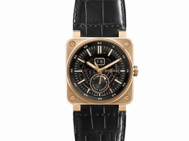 Bell & Ross Aviation BR03-90-SS/RG Rose Gold Mens 42mm Bell & Ross