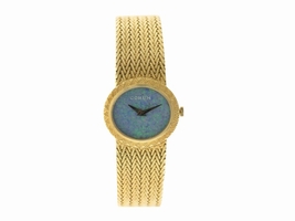 Corum 18K Yellow Gold Opal Dial Vintage Womens Corum